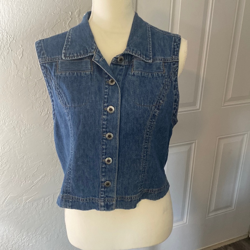 Vintage denim vest